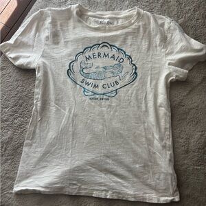 J. Crew Cream Tee with Graphic - S